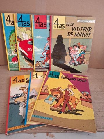 Les 4 As - 7x C - 7 Album - Herdruk - 1969/1980, Nieuw
