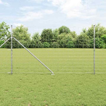 vidaXL Gecombineerd draadhek met spikes 50 x 1,4 m, Verzenden, Nieuw, IJzer
