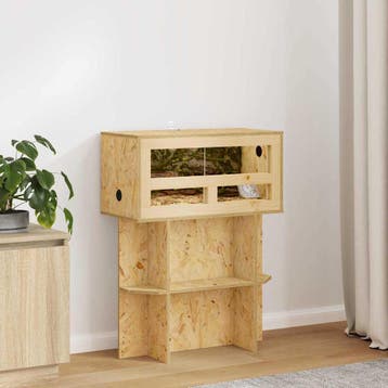 vidaXL Terrarium Bruin 60 x 30 x 80 cm OSB, Verzenden, Nieuw