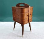 Opbergkoffer - Teak - Naaidoos van Deens teak uit de jaren