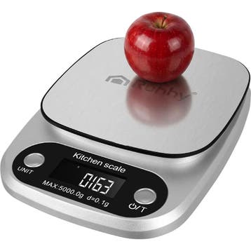 Ruhhy Digitale Keukenweegschaal tot 5 kg met Tarrafunctie..., Ophalen of Verzenden, Nieuw