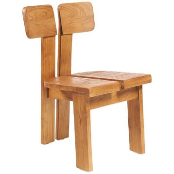 Bazar Bizar Eetkamerstoel Sama Sama - Naturel - Nieuw in, Huis en Inrichting, Stoelen, Ophalen of Verzenden, Nieuw, Bruin