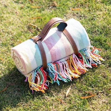 met lederen band | picknick deken, Verzenden, Nieuw