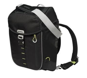 Fietsschoudertas Basil Miles Daypack 17 Liter - Zwart / Lime, Verzenden, Nieuw