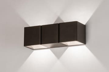 Rietveld Wandlampen - Bruin - Metaal, Aluminium, Verzenden, Nieuw