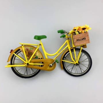 Miniatuur fiets Zonnebloemen van Gogh 23 x 13 cm, Ophalen of Verzenden, Nieuw