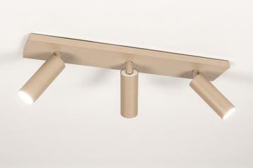 Rietveld Spots - Taupe, Zand - Aluminium, Huis en Inrichting, Lampen | Hanglampen, Verzenden, Nieuw