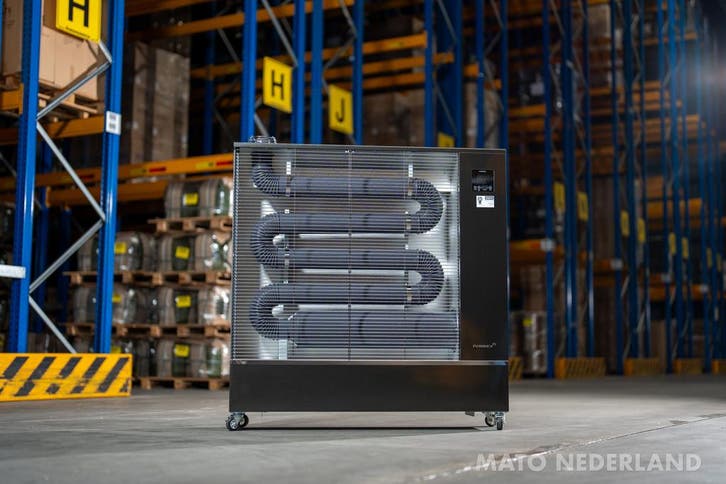 Showroommodel / Demo Airrex AH-800i diesel infrarood bioheat, Huis en Inrichting, Kachels, Vrijstaand, Nieuw, Ophalen of Verzenden