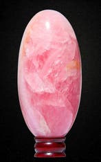 Massieve rozenkwarts lingam - 4,1 kg - 23,5 cm - Meesterwerk
