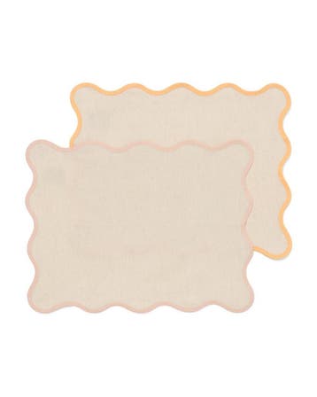 HEMA Placemat 35x45cm katoen golf - 2 stuks, Verzenden, Nieuw
