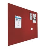 Prikbord bulletin - Zwevend - 90x120 cm  - Rood, Ophalen of Verzenden, Nieuw