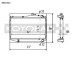 Koyo 84-87 Toyota Corolla GT-S 1.6L 4AGE AE86 Radiator, Ophalen of Verzenden, Nieuw