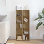 vidaXL CD-kasten 2 st 21x16x93,5 bewerkt hout artisanaal, Huis en Inrichting, Woonaccessoires | Cd- en Dvd-rekken, Verzenden, Nieuw