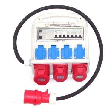 stroom/verdeelkast 230v/400v met aardlek, Ophalen of Verzenden, Nieuw, Stopcontact