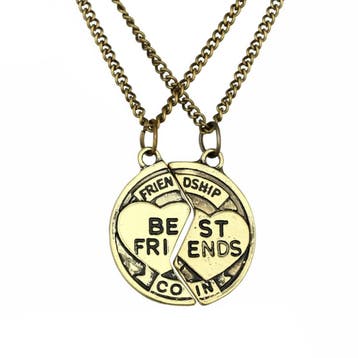 Fako Bijoux - Vriendschapsketting - Best Friends Coin -, Verzenden, Nieuw