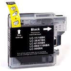 Huismerk Brother LC-1100BK / LC-980BK cartridge zwart, Computers en Software, Verzenden, Nieuw, Huismerk