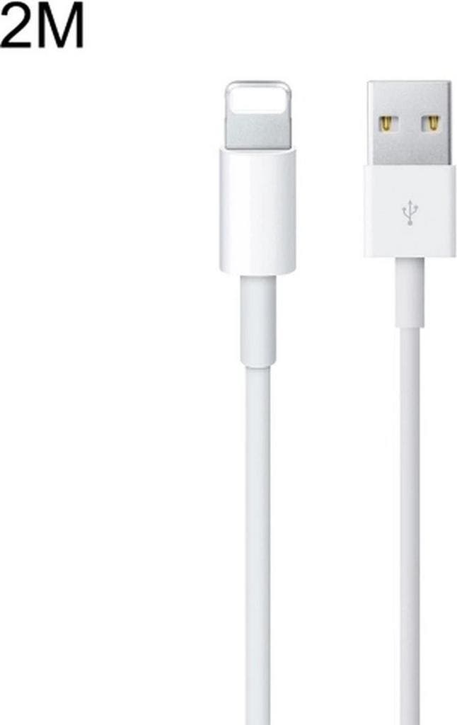 Lightning Oplaadkabel – USB naar Lightning kabel – 2 Meter, Auto-onderdelen, Elektronica en Kabels, Ophalen of Verzenden