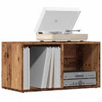 vidaXL LP Opbergbox 69,5x34x36 cm bewerkt hout oud, Huis en Inrichting, Woonaccessoires | Cd- en Dvd-rekken, Verzenden, Nieuw