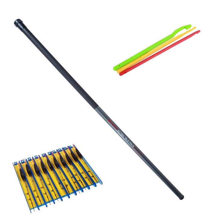 Ultimate Action Tele Pole Vaste Hengel Set 7m, Watersport en Boten, Hengelsport | Algemeen, Nieuw, Verzenden