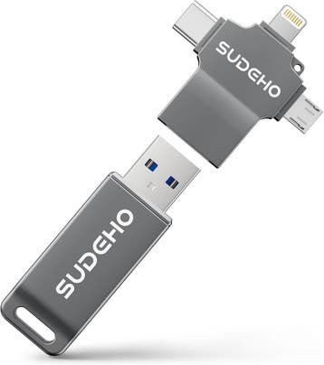 SUDEHO 128GB iPhone USB-stick MFi - 43% korting!, Ophalen of Verzenden, Zo goed als nieuw, SUDEHO, 128 GB