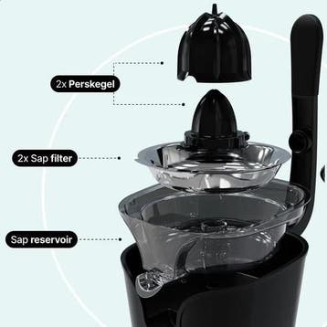 lektrische Citruspers met Instelbaar Pulpfilter - 160W, Witgoed en Apparatuur, Zo goed als nieuw, Elektrisch, Citruspers