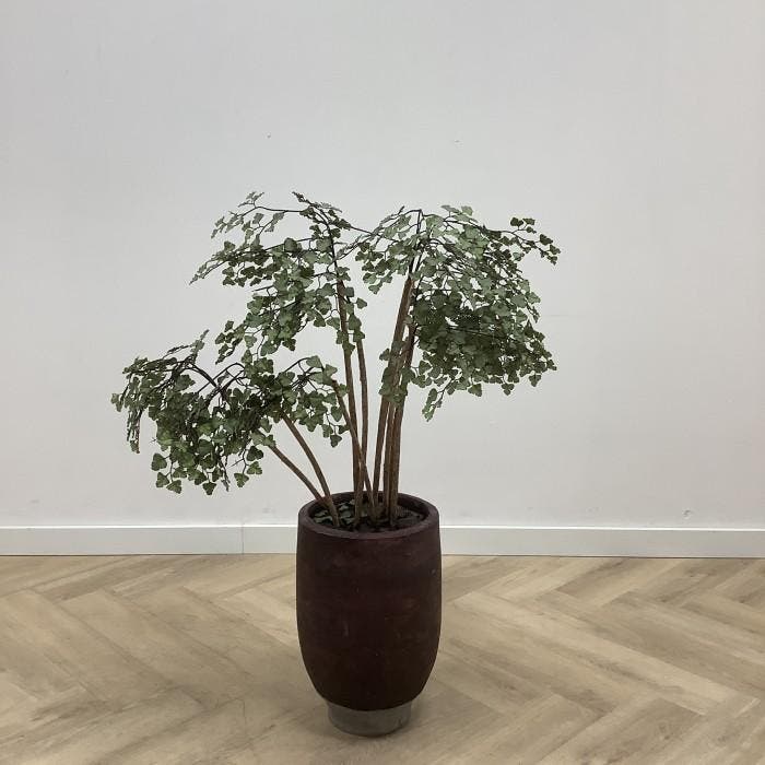 Stenen plantenbak met kunstplant,  108 cm, Huis en Inrichting, Kamerplanten, Ophalen of Verzenden