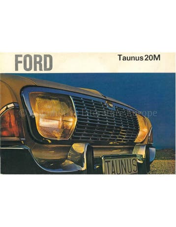 1964 FORD TAUNUS 20M BROCHURE NEDERLANDS, Nieuw, Ford, Author