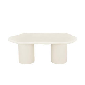 salontafel maya microcement cilinderpoot 120 cm beige, Huis en Inrichting, Verzenden, Nieuw, Industriële meubels, Overige vormen