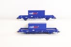 Roco H0 - 66678 - Modeltrein goederenwagon (2) - Platte, Nieuw