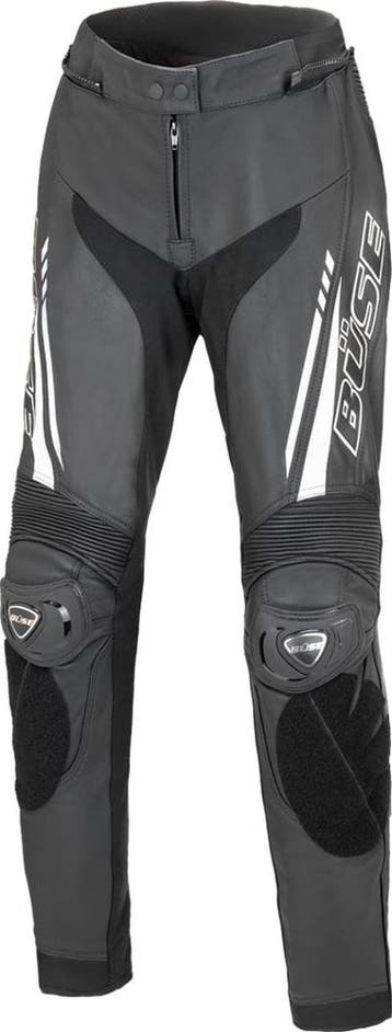 Büse Imola Dames Zwart Wit Leren Broek, Nieuw met kaartje, Broek | leer, Verzenden, Dames