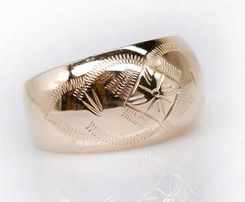 Ring - 14 karaat Roségoud - 583  USSR Sieraden Chalma, Nieuw