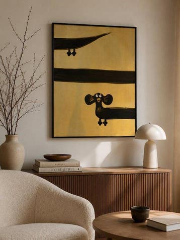 Tetiana Zaitseva - Acrylic Painting XL Wide Dog no 253