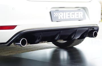 Rieger diffuser | Golf 6: 10.08- - GTI, GTI Cabrio | stuk gl, Verzenden, Nieuw, Volkswagen