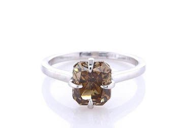 Zonder minimumprijs - Ring - 14 karaat Witgoud - 2.07ct. tw., Nieuw