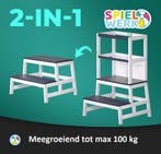 Speeltoren Leertoren Barn Wit Antraciet grenenhout, Verzenden, Nieuw