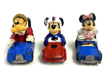 Mickey Mouse - 3 toy cars with figures by Matchbox - Disney, Nieuw