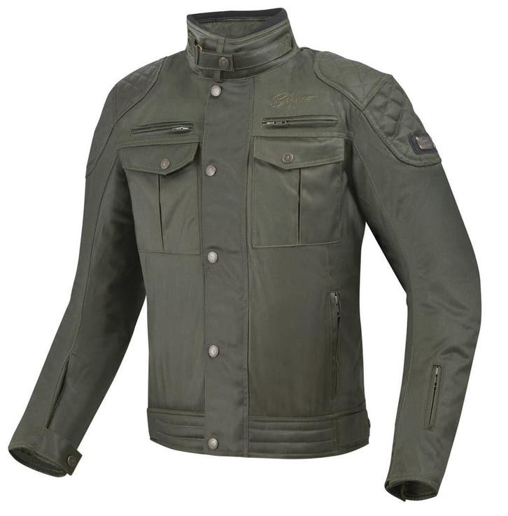 Bogotto Barton Waterdichte Gewaxte Motorjas Groen, Motoren, Kleding | Motorkleding, Heren, Nieuw met kaartje, Jas | textiel, Verzenden