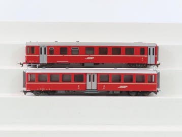 Bemo H0m - 3287 123/3245 112 - Modeltrein personenwagen (2), Hobby en Vrije tijd, Modeltreinen | H0, Nieuw