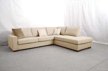 Hoekbank Frederiksoord - hoekbanken - Creme, Nieuw, 150 cm of meer, Stof, 200 tot 250 cm