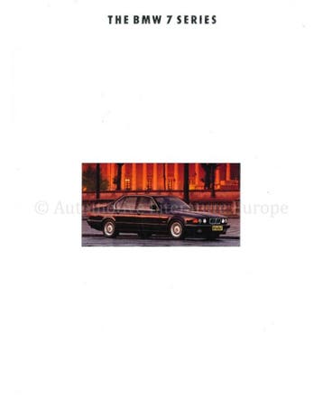 1993 BMW 7 SERIE BROCHURE ENGELS, Nieuw, BMW, Author