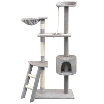 vidaXL Kattenkrabpaal met sisal krabpalen 150 cm grijs, Dieren en Toebehoren, Katten-accessoires, Verzenden, Nieuw
