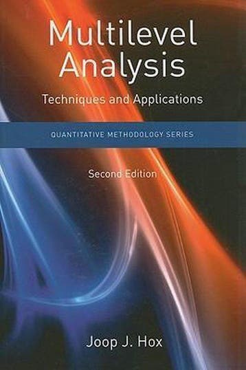 Multilevel Analysis 2nd - Hox 9781848728462, Verzenden, Gelezen, Hox