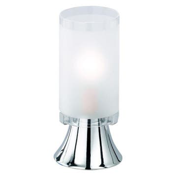Leanne tafellamp, sfeervolle voet, wit, Ophalen of Verzenden, Nieuw, Glas