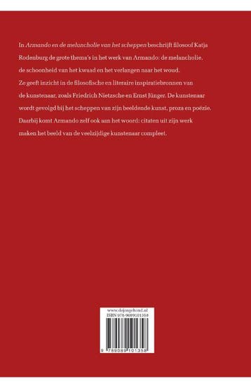 Armando en de melancholie van het scheppen 9789089101358, Boeken, Verzenden, Zo goed als nieuw, K. Rodenburg