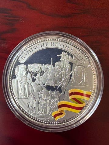 Duitsland. Silver medal Badische Revolution - 14,66g Silber