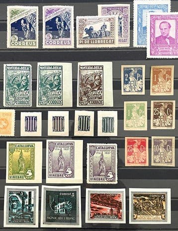 Spanje - Lokale uitgiften 1936 - Burgeroorlog., Gestempeld
