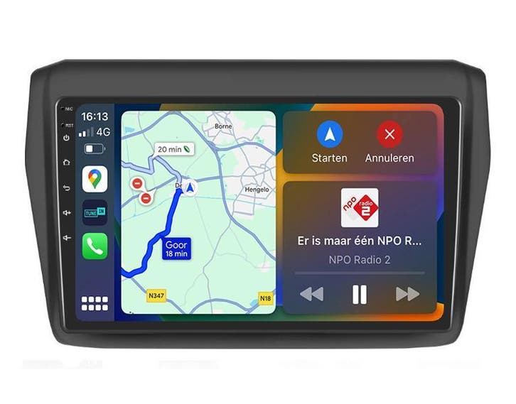 Suzuki Swift Navigatie Radio met Apple Carplay Android Auto, Auto diversen, Autoradio's, Nieuw, Ophalen of Verzenden