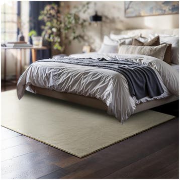 Kortpolig vloerkleed Soft Zone - 120 x 170 cm, beige, Verzenden, Nieuw