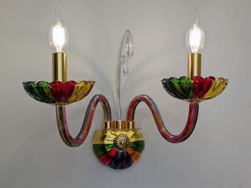 Rubi - Hand made in Italy - Wandlamp - Kristal - Wandlamp