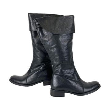 Helioform - Leren dames laarzen - Zwart - Maat 37, Nieuw